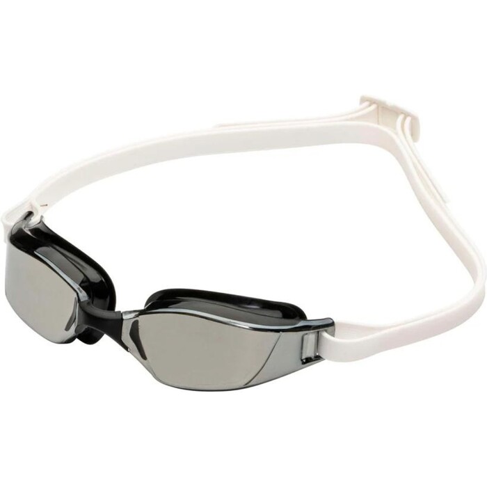 2024 Aquasphere Xceed Racing Swim Goggles EP3200109LMS - Silver Titanium Mirrored